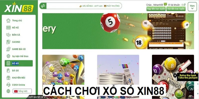 Quy trình tham gia xổ số online nhà Xin88